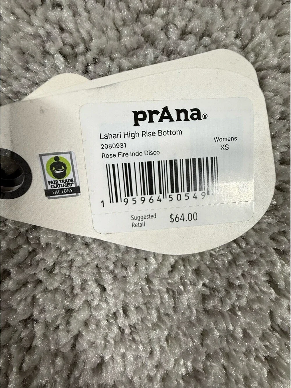 NWT Prana Summer Wave Bottom Size XL Rose Fire Indo Disco $58